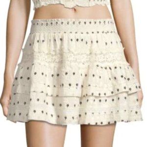 Love Shack Fancy Taylor Tiered Mini Skirt